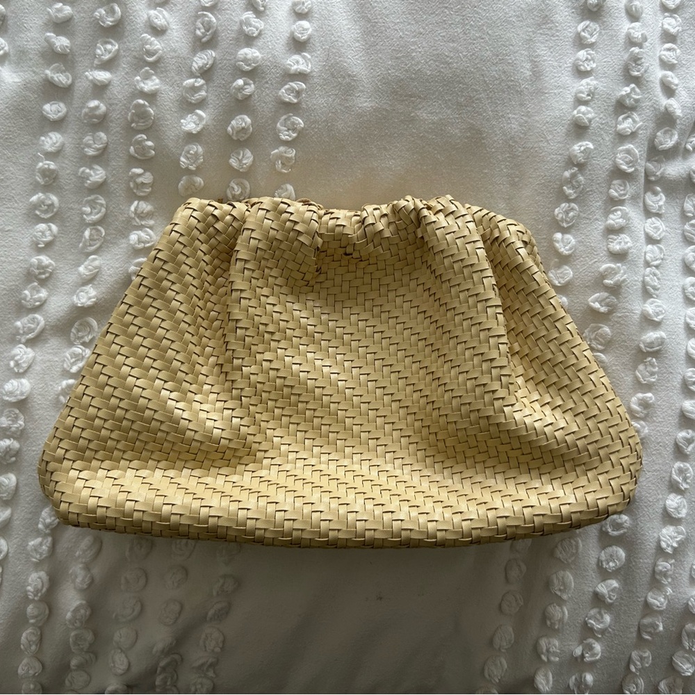 Anthropologie Frankie Clutch Tan